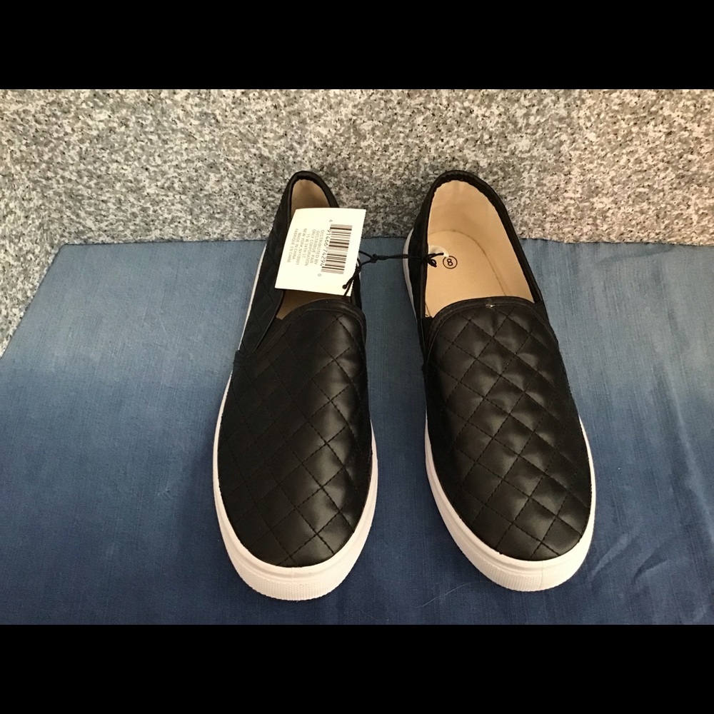 Black loafers